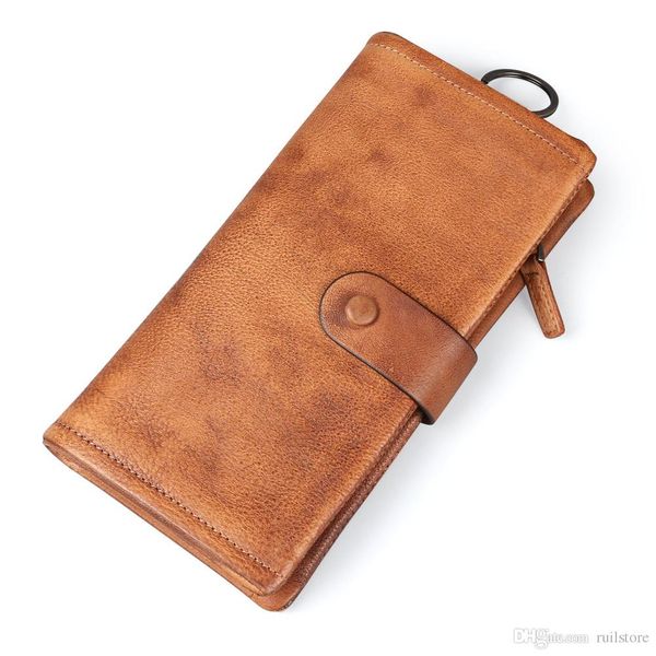 

fashion genuine leather men purse wallet coin pocket draw card purse card holder ing, Red;black