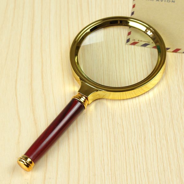 

80mm handheld 10x magnifier magnifying glass loupe lens for easy reading jewelry watch repair tool