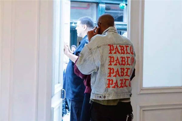 

Hot Newest TOP oversized Jacket Kanye West I FEEL LIKE PABLO Denim Coats hiphop fear of god 424 broken hole jean