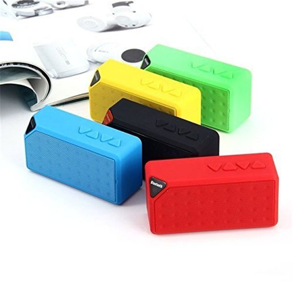 

портативный bluetooth-динамик стиль x3 fm mini wireless music sound box сабвуфер динамики tf usb с микрофоном для samsung lg twith пакет