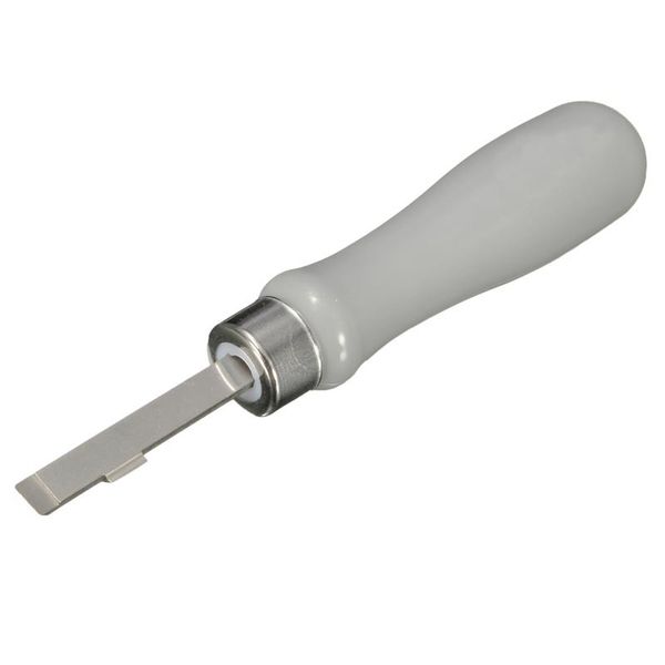 

stainless steel double lever watch back case opener watchmaker repair tool remover battery opener knife gray