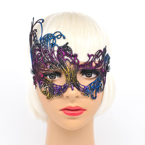 

wholesale- mysterious angel 5 colors phoenix mackn sexy mask halloween party lace masquerade hollow masque fancy dress venetian carnival