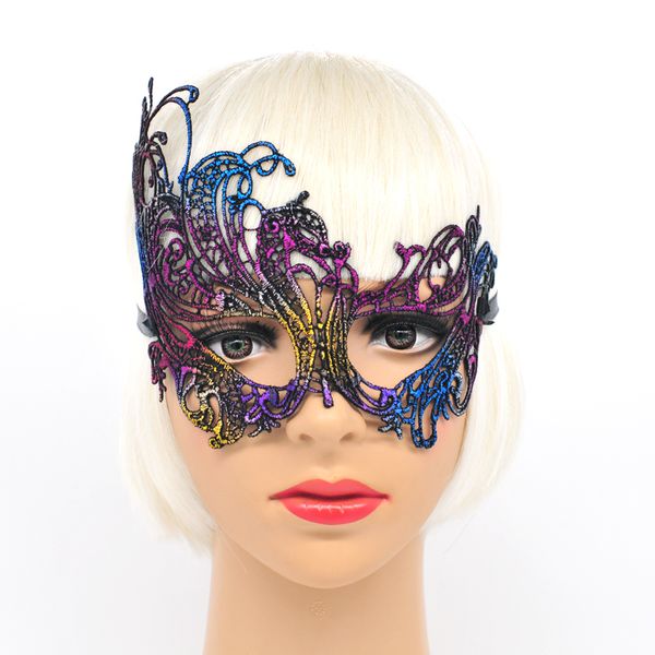 

wholesale- mysterious angel 5 colors phoenix mackn mask halloween party lace masquerade hollow masque fancy dress venetian carnival