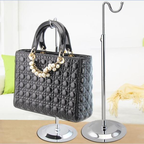 

handbag wig scarf stand silk display purse hat adjustable rack clothing hooking display bags women prop holder 5pcs woump, White;black