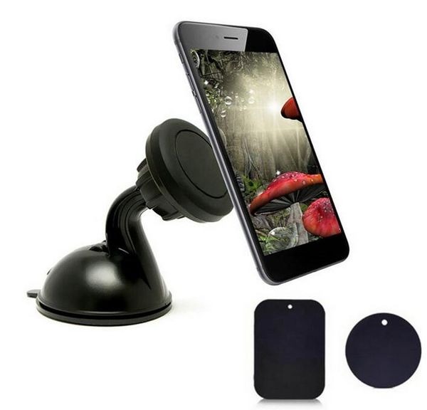 Suporte do carro Gel de Sucção Sucção Magnética com Super Forte Ventosa de 360 ​​Graus de Rotação para o Telefone Celular Windshield Dashboard Mount