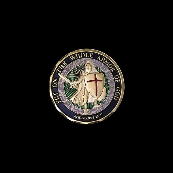 

Наденьте всеоружие Божие Вызова Монета Корпусе морской пехоты США Доспехи Бога П