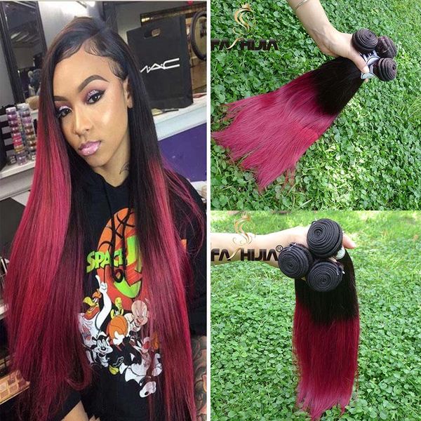 Ombre Human Hair Extensions Virgin Brazilian Peruvian Malaysian