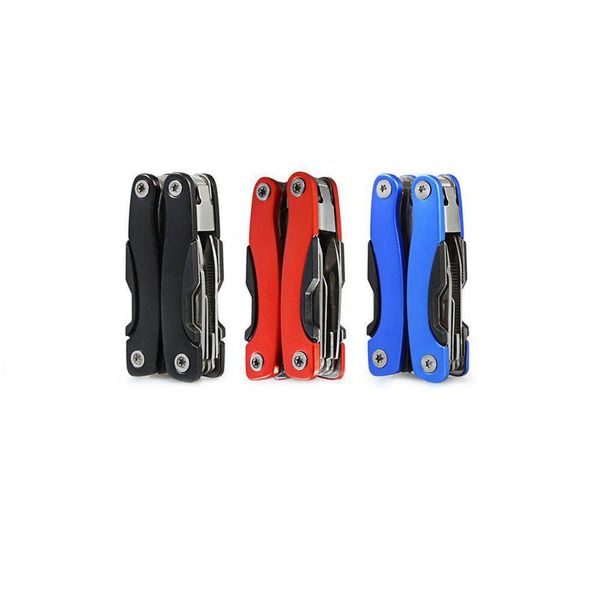 

aa3 9 in 1 foldable knife multifunctional plier portable outdoor survival stainless steel hand tools bottle wrench pliers files