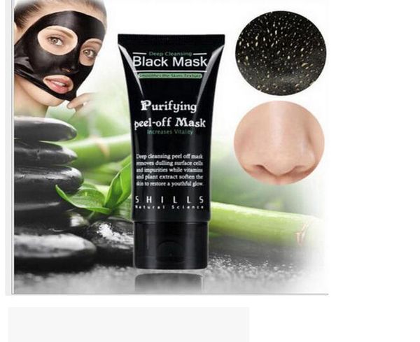 

black mask suction blackheads removers face mask pore cleaner collagen facial mask 50ml shills deep cleansing purifying peel off peel masks