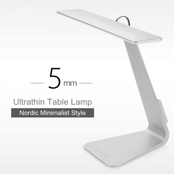 

2017 ultrathin mac style 200lm led 3 mode dimming touch switch reading table lamp built in battery desk lamp soft light night light