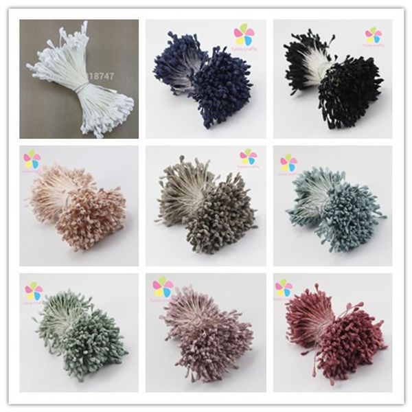 

wholesale- 410pcs 3mm matte double heads flower stamen pistil cake decoration craft diy 11060314(410