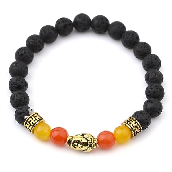 

muti-color mens bracelets black lava volcanic stone buddha balance beads bracelet for women reiki prayer yoga bracelet stones