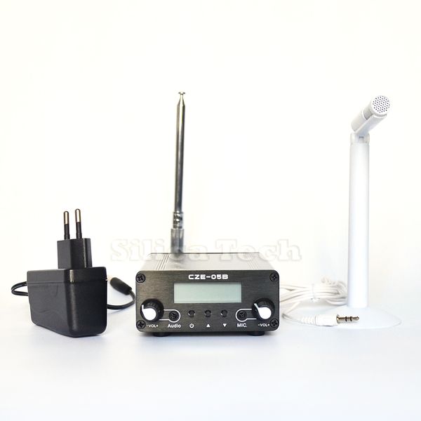 Ant Kit 0.1//0.5W CZE-05B FM transmitter stereo pll radio broadcast Metal