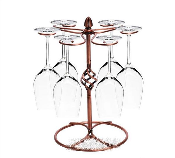 2019 Artistic Countertop Wine Glass Holder Iron Art Stemware