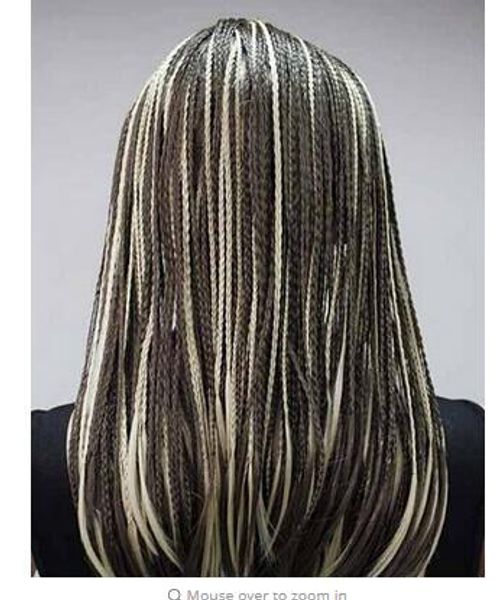 Halloween Pure Manual Braids Long Hair In Pigtails Prom Dress Up