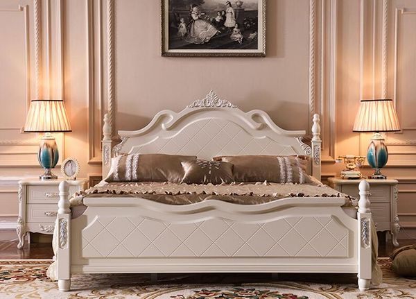 2019 White Thailand Rubber Wood Solid Bedroom Furniture With Storage New Design From Cicero 5527 64 Dhgate Com