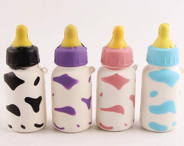 

Squishy 10cm Jumbo Squishy Slow Rising Baby Feeding Milk Bottle Cute Fun Kawaii Kids Toys Present Phone Key Straps Charms Big Size 100pcs