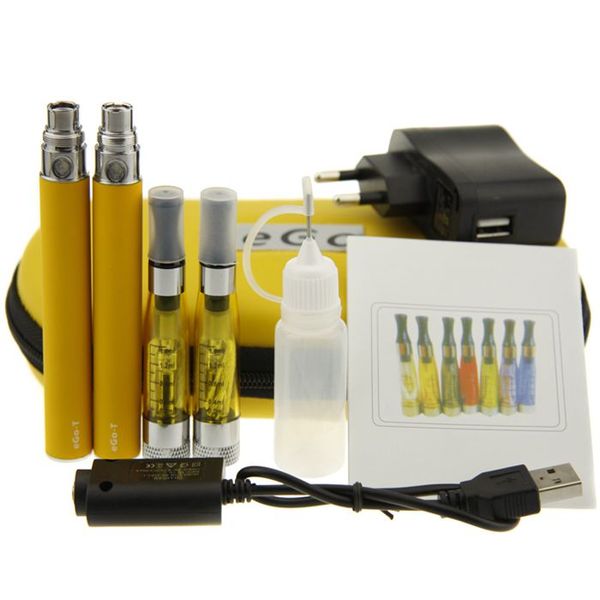 

CE4+ plus eGo Starter Kit eGo Zipper case Double Kit E-Cigarette kit with CE4+ Atomizer eGo T Battery 650mah 900mah 1100mah Free Shipping
