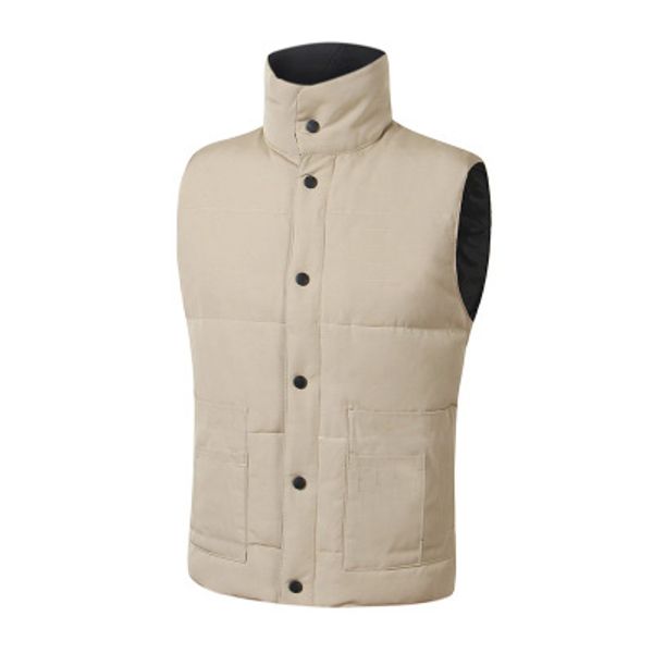 

новый 2018 мужская фристайл перо вниз зимняя мода жилет bodywarmer расширенный водонепроницаемый ткань огонь frhinoceros, Black;white