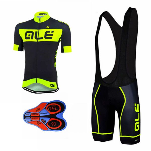 

Pro cycling jer ey et 9d gel pad black yellow fluo breathable quick dry bike maillot ropa cicli mo bicycle mtb maillot cicli mo