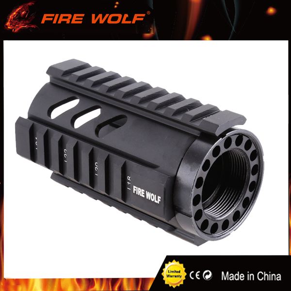 

FIRE WOLF Tactical T-Series 4'' Free Float Quad Rail Handguard AR Rail System RIS Handguard For .223/5.56 mm M4