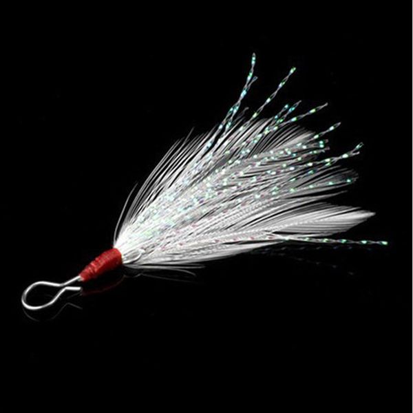 

20 pcs 49mm blade Lure pendant bloodstreams feather fishing lure fishing equipment fishing tackle single