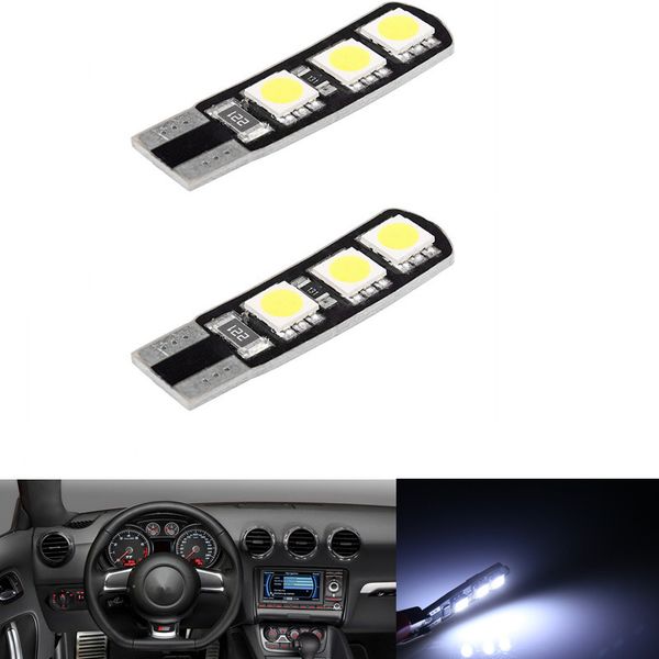 

white t10 6-smd 194 168 led car tail light width lamp canbus error 12v 20pcs