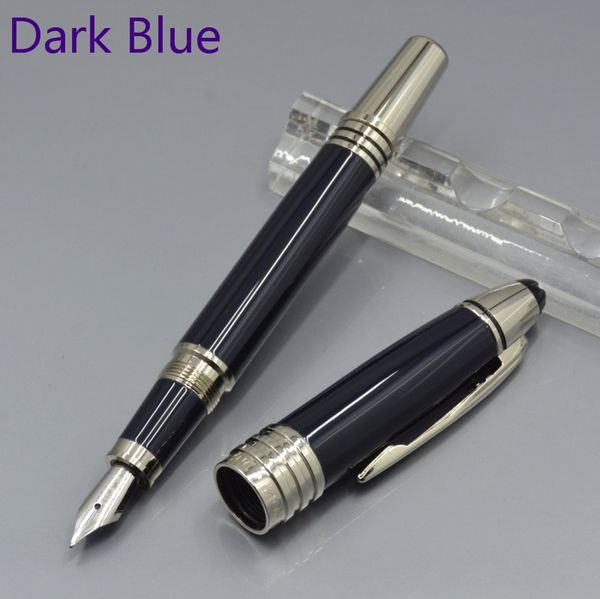 

hot sell JFK M nib Fountain pen with Silver Clip school office stationery luxury Writing ink pens for gift M8