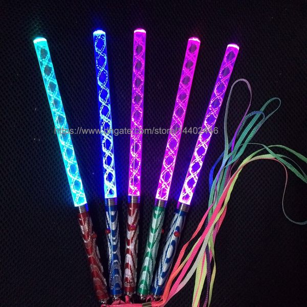 100pcs 26cm multi colori led Glow stick led festa di nozze luce flash Luci Giochi di Natale Bastoni bacchetta magica