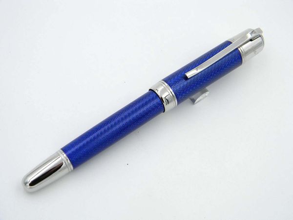 

NEW Wavy fringe blue Wth Silvery Clip blue ocean Fountain Pen
