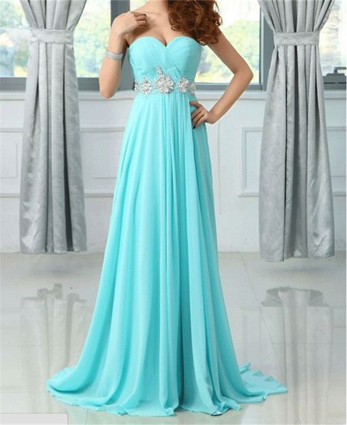 

2017 new evening dresses special occasion dress chiffon bride gown elegant sweetheart ball prom party graduation formal dress, Red