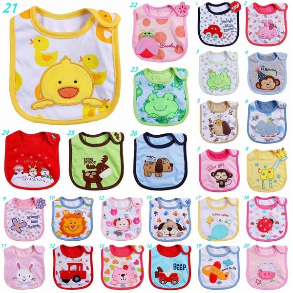 Baby Bib Baby Saliva кусок ткани младенца чистый хлопок вышитый нагрудник нагрудник многоцветный по желанию