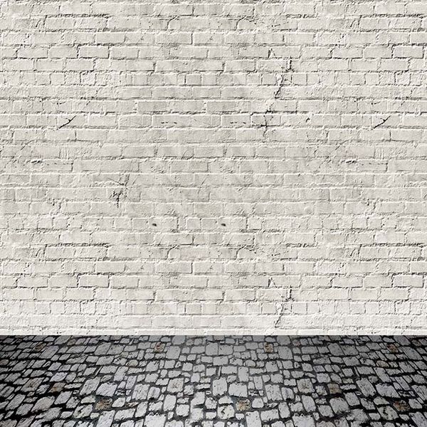 5x7ft Brick Wall Fotografie Backdrops Vinyl Dunkle Steine ​​Boden Foto Hintergründe für Kinder Baby Newborn Studio Fototapete