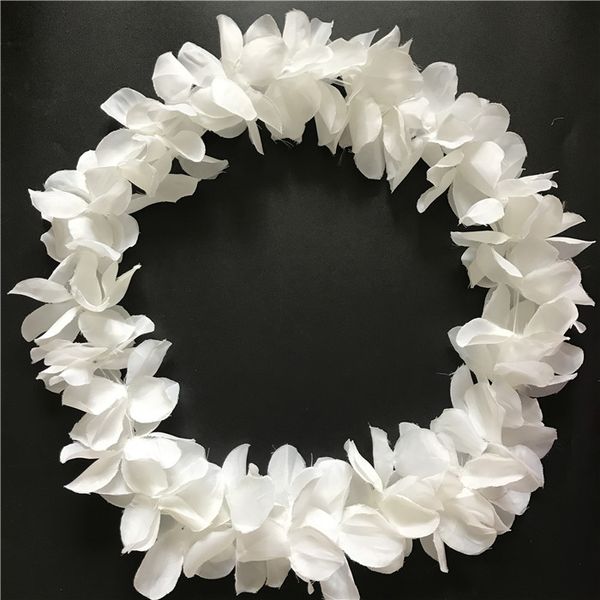 

белый hawaiian hula лейс garland ожерелье цветы венки искусственного шелка вистерия цветы праздничные свадебные поставщики 100шт много
