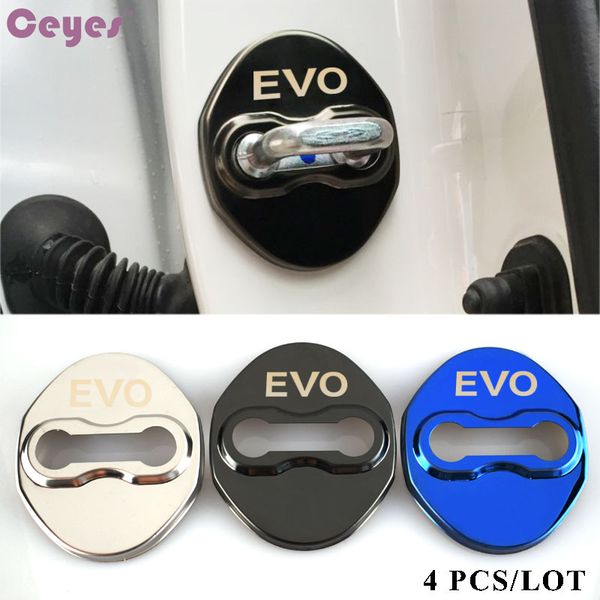 Car Door Lock Cover Case Evo Emblems Badge For Mitsubishi Asx