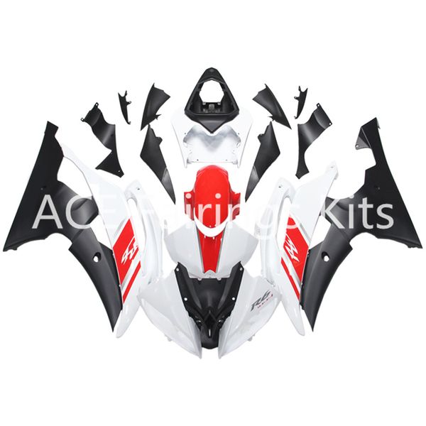 

3 gift new fairings for yamaha yzf-r6 yzf600 r6 08 15 r6 2008-2015 abs plastic bodywork motorcycle fairing kit white red black style vv19