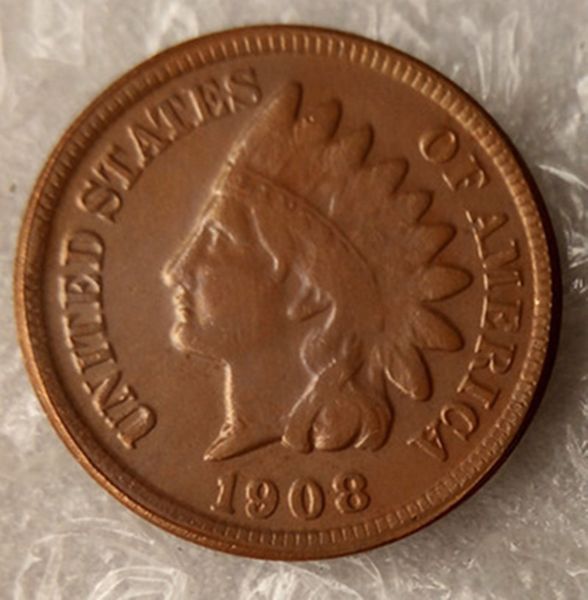 

Indian Head Cent 1908S Coins Copy Archaize Old Looking US Coins Copper Crafts Coins\Whole Sale Free Shipping
