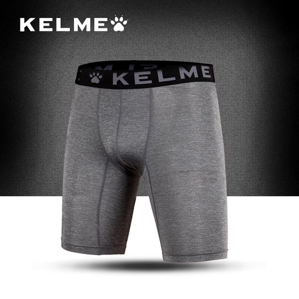 

wholesale- kelme running tight shorts for men sports compression training fitness breathable quick dry elasticity short pants k15z706, Black;blue