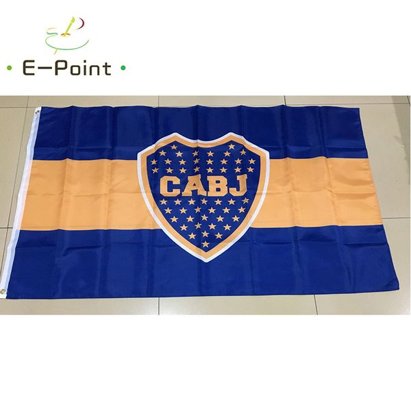 Arjantin Kulübü Atlético Boca Juniors 3 * 5ft (90 cm * 150 cm) Polyester bayrak Afiş dekorasyon uçan ev bahçe bayrağı Şenlikli hediyeler