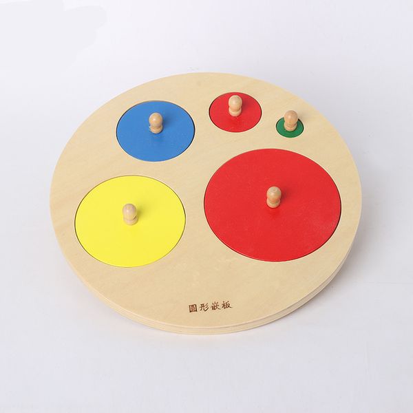 

new wooden baby toys montessori round panel baby educational toys baby gifts