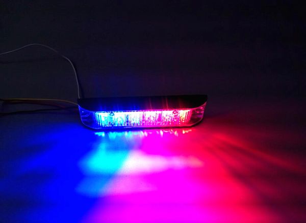 Hochintensive 6*3W LED-Oberflächenmontage-Grill-Notlichter, Warnlichter, Blitzlichtköpfe, Polizeilichter, 18 Blitze, wasserdicht IP67
