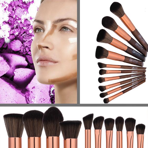 

learnever 10pcs makeup brushes nake make up brush set pincel maquiagem for beauty blush contour foundation cosmetics brushes