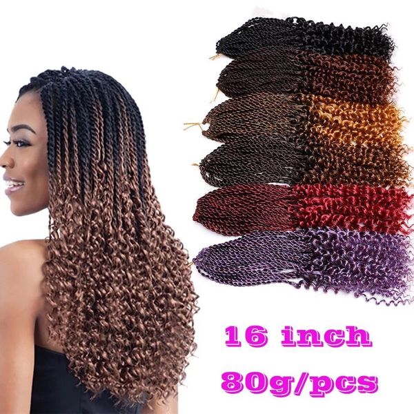 2019 Pre Twisted Curl Kanekalon Kinky Dreadlocks Crochet Hair Afro