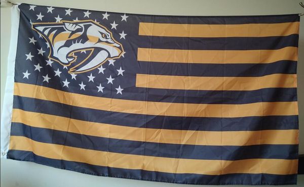 

Nashville Predators Flag 90 x 150 cm Polyester Hockey Stars And Stripes Banner