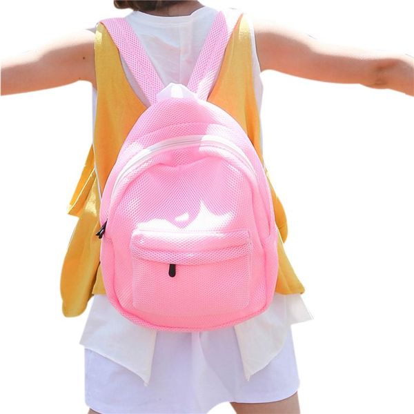 

wholesale- gift fashion hollow mesh shoulder bag schoolbags 1214