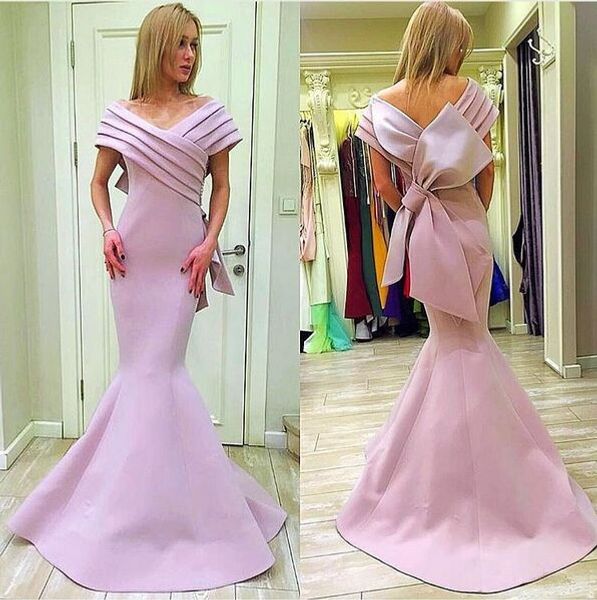 

mnm couture розовый пятно большой лук русалка пром вечерние платья 2018 с плеча плюс размер полная длина дубай арабский вечернее платье, Black;red