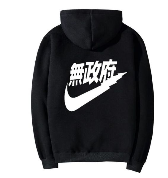 

Зима мужчины балахон скейтборд спортивная флис толстовка хип-хоп мода мужчины Ка