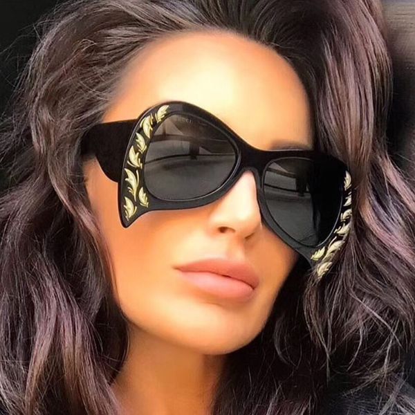 

ALOZ MICC Shaped Sunglasses Women Brand 2018 Big Frame Sun Glasses Female Oversized Oculos Men Shades Unisex Eyewear UV400A404