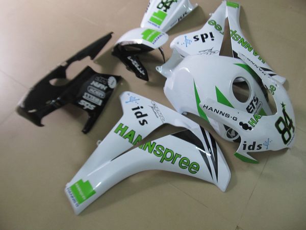 Kit carenatura stampato ad iniezione più venduto per HONDA CBR1000RR 2008-2011 set carene bianco verde CBR1000RR 08 09 10 11 OT21