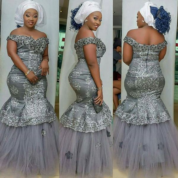 

плюс размер aso ebi с плеча вечерние платья 2017 серебряные аппликации пром платье русалка дубай абая арабские платья партии вечерние платья, Black;red